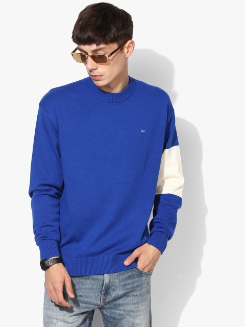 

Calvin Klein Jeans Men Blue Solid Pullover Sweater