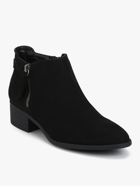 

Steve Madden Women Black Solid Heeled Boots