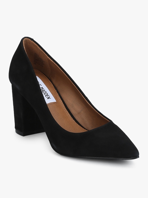 

Steve Madden Women Black Solid Pumps