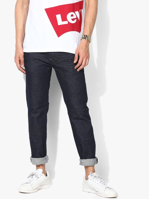 

GAS Men Navy Blue Slim Fit Low-Rise Clean Look Jeans