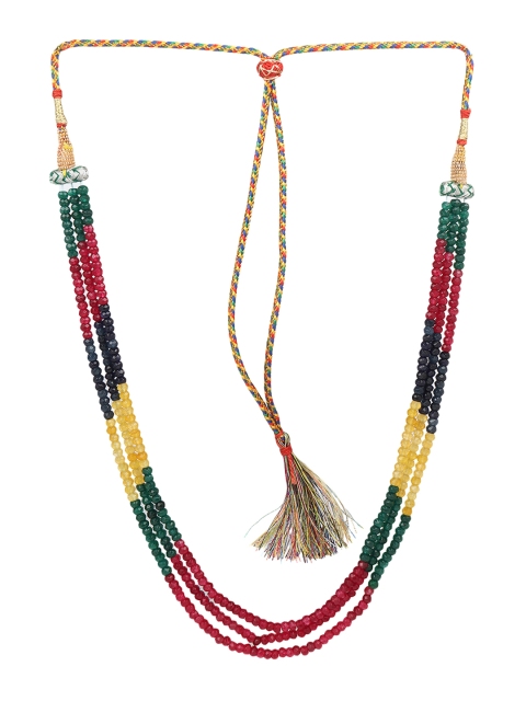 

Adwitiya Collection Women Multi-Coloured Layered Chain