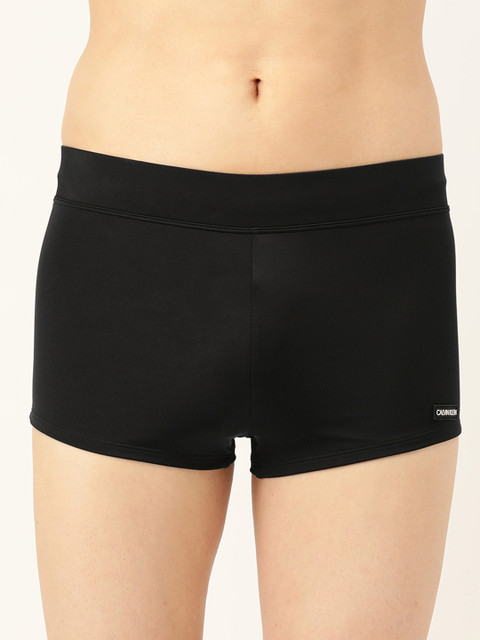 

Calvin Klein Underwear Men Black Solid Knitted Low-Rise Trunks KM00418BEH