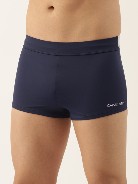 

Calvin Klein Underwear Men Navy Blue Solid Low Rise Trunk KM00414CBK