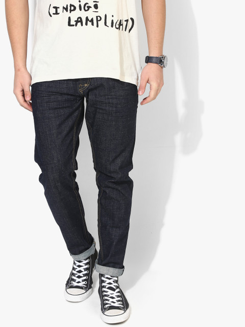 

Scotch & Soda Men Navy Blue Dark Mid Rise Slim Fit Jeans