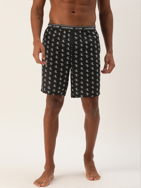 

Calvin Klein Underwear Men Black & White Printed Lounge Shorts