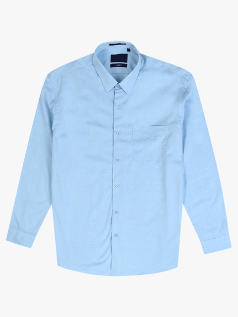 

John Miller Men Blue Slim Fit Solid Casual Shirt