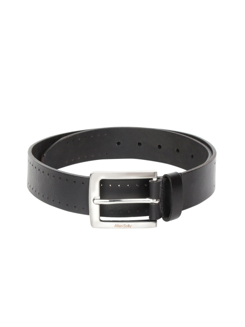 

Allen Solly Men Black Solid Leather Belt