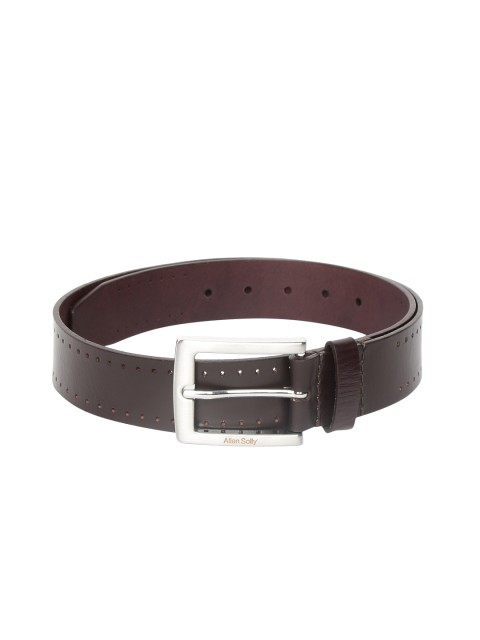 

Allen Solly Men Brown Solid Leather Belt