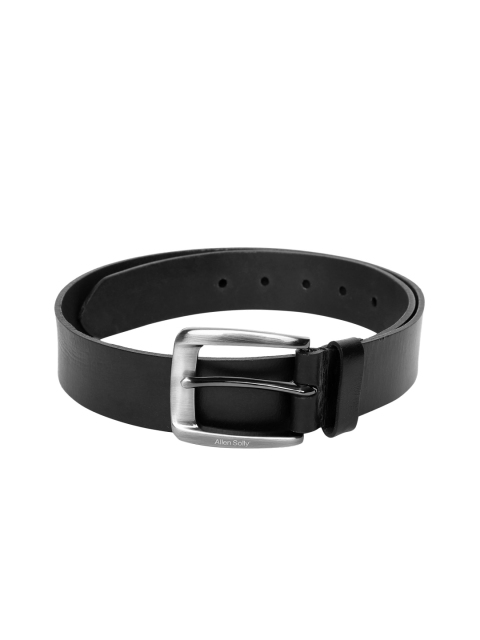 

Allen Solly Men Black Textured Leather Belt