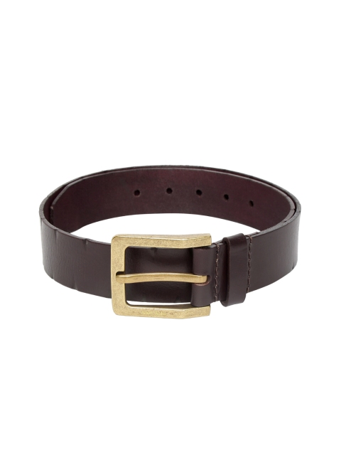 

Allen Solly Men Brown Solid Leather Belt