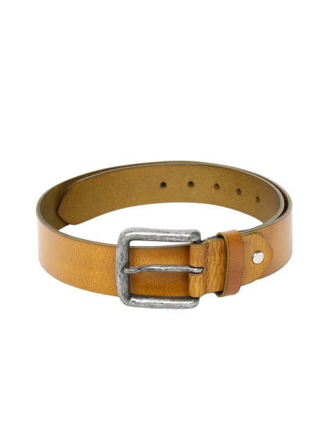 

Allen Solly Men Tan Brown Solid Leather Belt