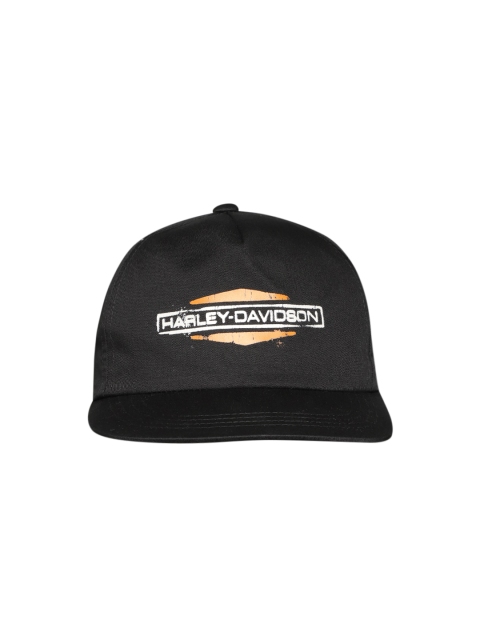 

Harley-Davidson Men Black Printed Snapback Cap