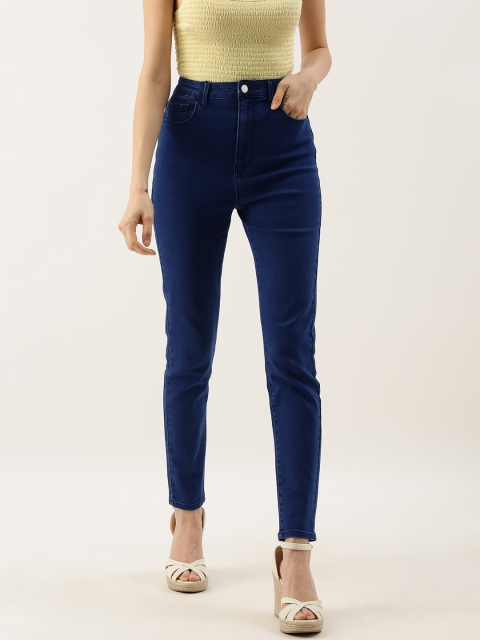 

FOREVER 21 Women Blue Slim Fit Stretchable Jeans