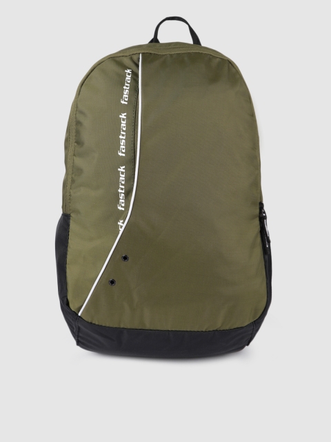 

Fastrack Unisex Green Brand Logo Printed Backpack