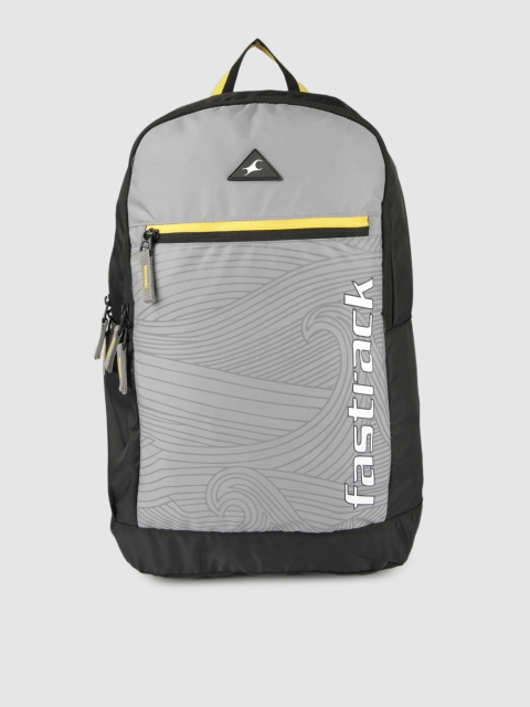 

Fastrack Unisex Grey Brand Logo Printed Backpack