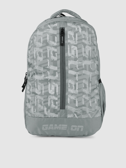 

Fastrack Unisex Grey Brand Logo Printed Backpack