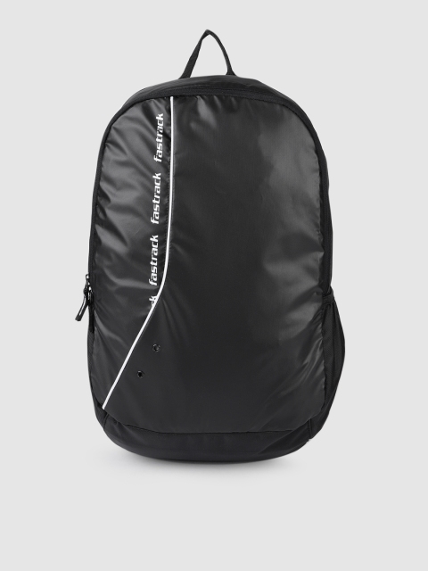 

Fastrack Unisex Black Brand Logo Printed Backpack