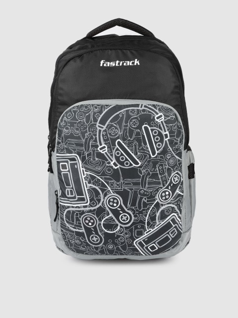 

Fastrack Unisex Black Graphic Printed Backpack
