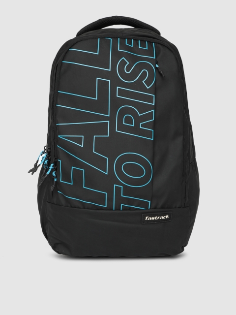

Fastrack Unisex Black Typography Backpack