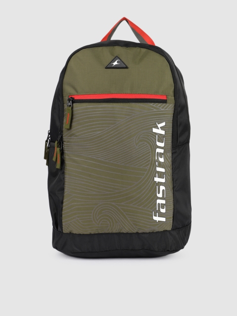 Unisex Olive Green Brand Logo Backpack