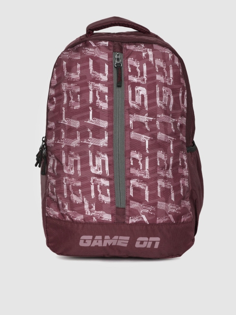 

Fastrack Unisex Rust Brand Logo Backpack
