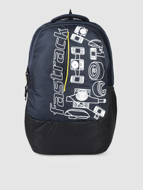 

Fastrack Unisex Navy Blue Graphic Laptop Backpack