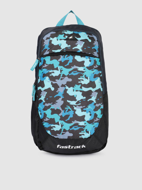 

Fastrack Unisex Grey & Blue Camouflage Backpack