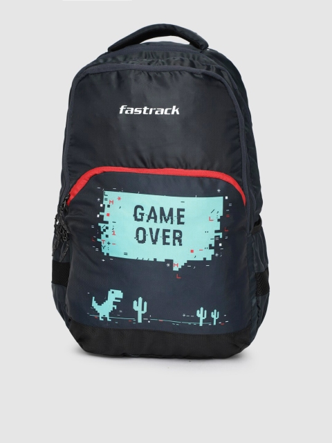 

Fastrack Unisex Navy Blue Typography Printed Backpack