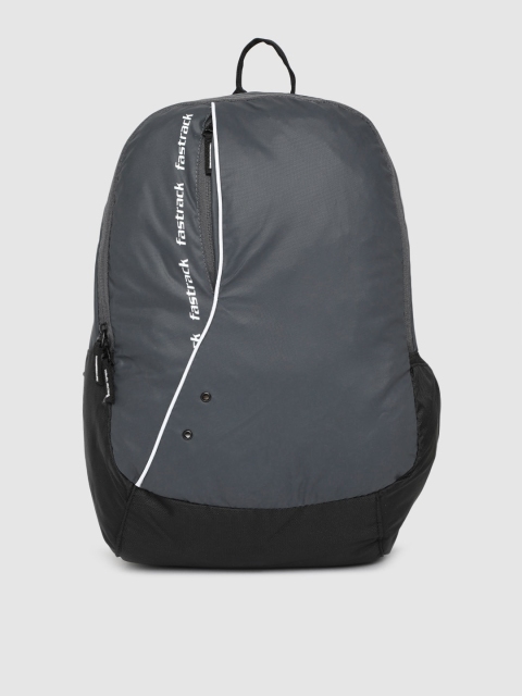 

Fastrack Unisex Grey Brand Logo Printed Backpack