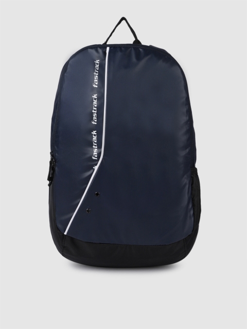 

Fastrack Unisex Navy Blue Brand Logo Printed Backpack