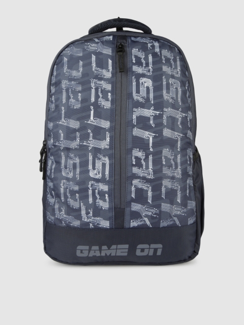 

Fastrack Unisex Navy Blue Printed Backpack
