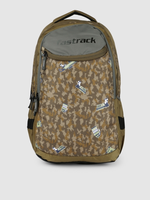 

Fastrack Unisex Green Camouflage Printed Backpack