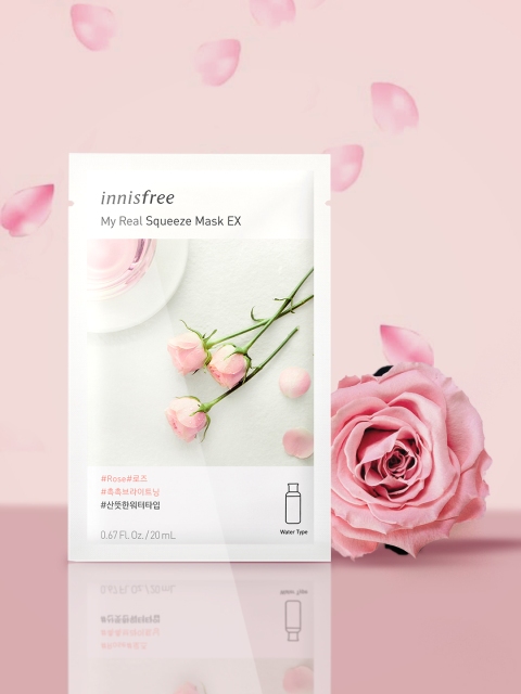 

Innisfree My Real Squeeze Face Mask EX - Rose 20 ml, White