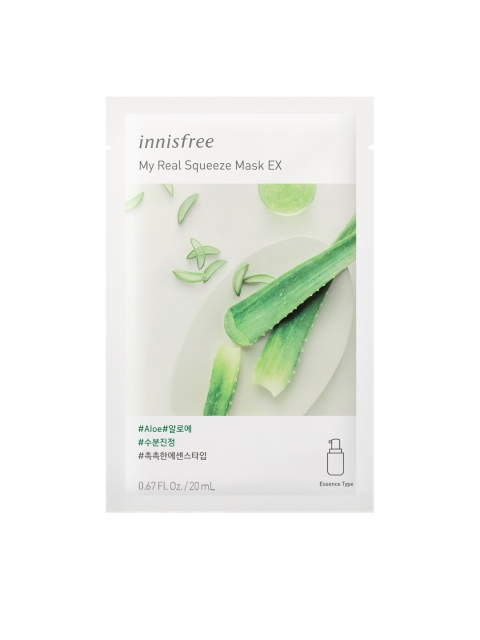 

Innisfree Unisex My Real Squeeze Mask EX - Aloe 20ml, White