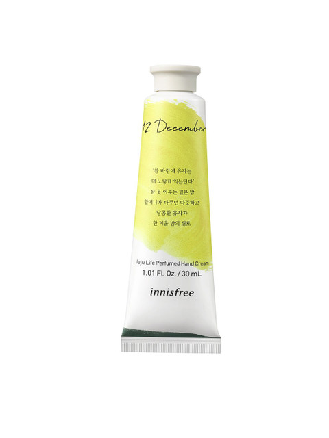 

Innisfree Unisex Jeju Life Perfumed Hand Cream- Yuja Tea 30ml, White