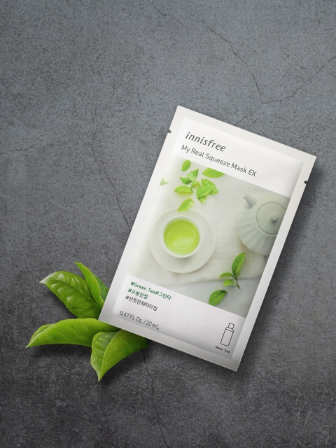 

Innisfree My Real Squeeze Green Tea Mask EX, White