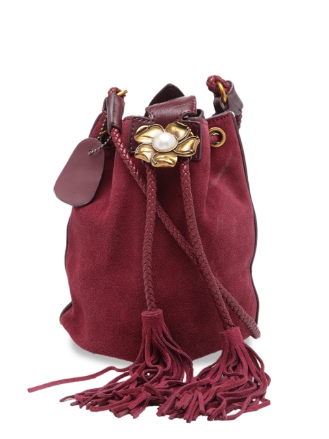 

Ladida Maroon Solid Shoulder Bag