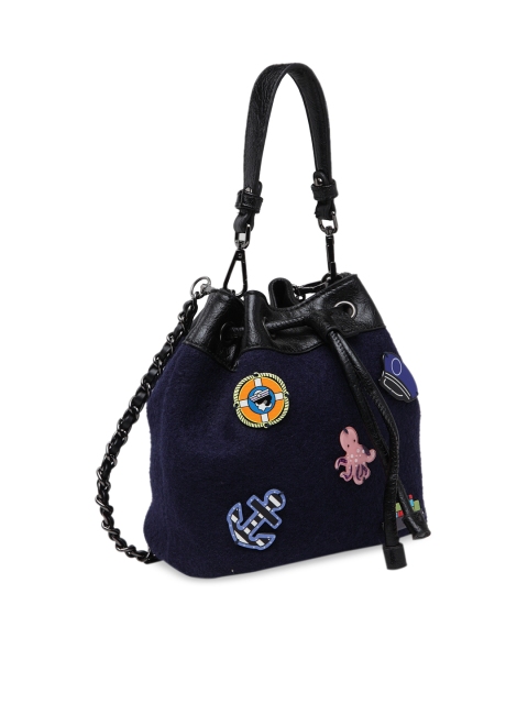 

Ladida Blue Embellished Shoulder Bag