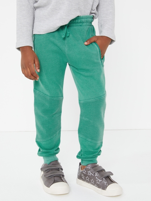 

Marks & Spencer Boys Green Solid Track Pants