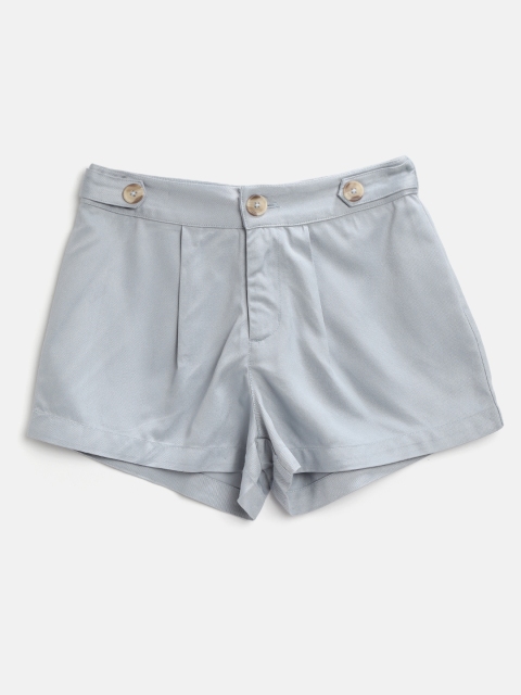 

Marks & Spencer Girls Blue Solid Regular Fit Shorts