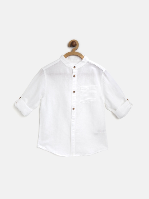 

Marks & Spencer Boys White Regular Fit Solid Casual Shirt
