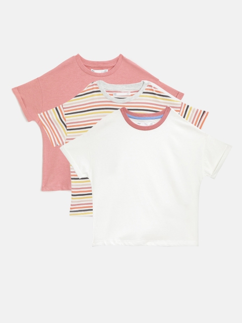 

Marks & Spencer Girls Pack of 3 T-shirts, White