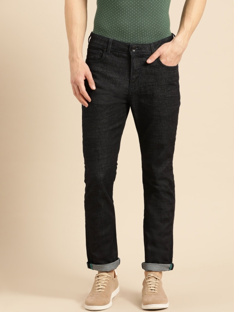 

United Colors of Benetton Men Black Slim Tapered Fit Mid-Rise Clean Look Stretchable Jeans