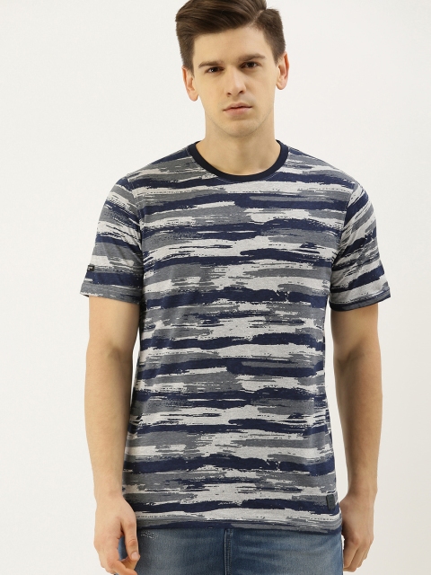 

Lee Cooper Men Navy Blue Printed Round Neck T-shirt