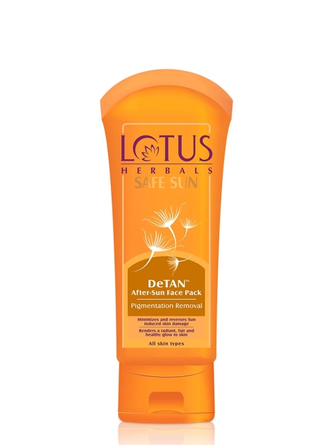

Lotus Herbals Sustainable Safe Sun De-Tan Face Pack 100 g, White