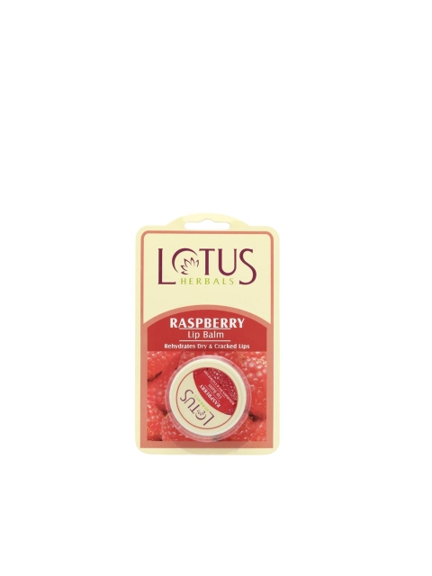 

Lotus Herbals Sustainable Raspberry Lip Balm, Red