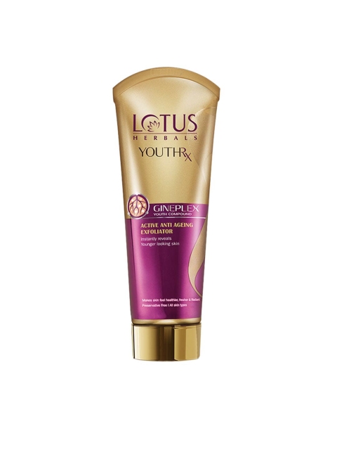 

Lotus Herbals Sustainable Youthrx Anti Ageing Exfoliator, Gold
