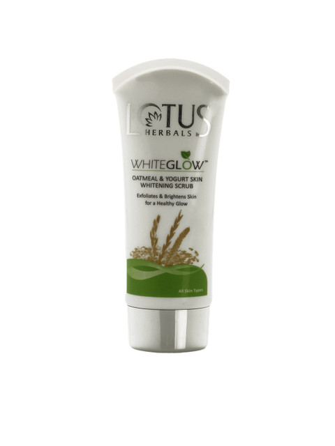 

Lotus Herbals Sustainable Whiteglow Oatmeal Yoghurt Skin Scrub 100 gm, White