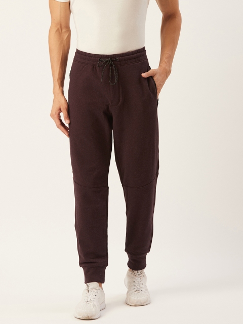 

AMERICAN EAGLE OUTFITTERS Men Burgundy Solid Joggers