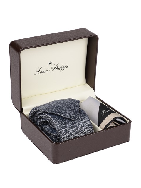 

Louis Philippe Men Grey & Blue Accessory Gift Set